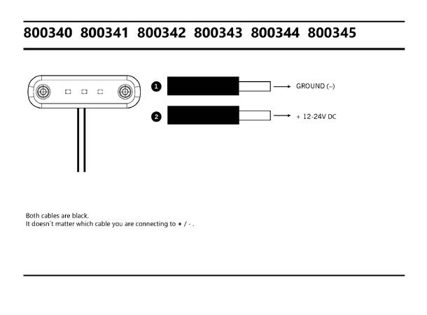 SIDEMARKERING SLIM GUL  3 LED Strands Lighting Division 